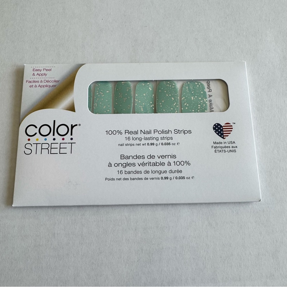 *Retired* Color Street: Don’t Make a Peep | Blue Spring Easter Silver Glitter - Picture 3 of 16